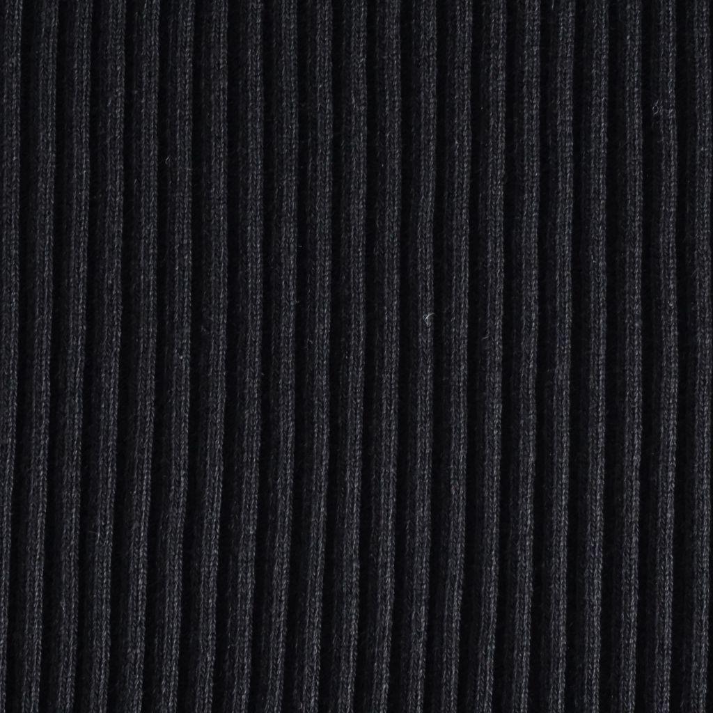 Rippenbündchen 3x3 schwarz